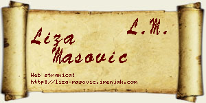 Liza Mašović vizit kartica